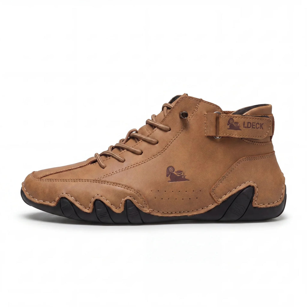 Chaussures Orthopédiques Respirantes en Cuir Vegan Semelle Plateforme Confort
